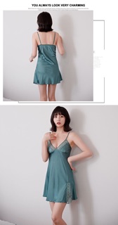 BB 215-1 váy ngủ lụa satin cao cấp - Đầm ngủ satin lụa