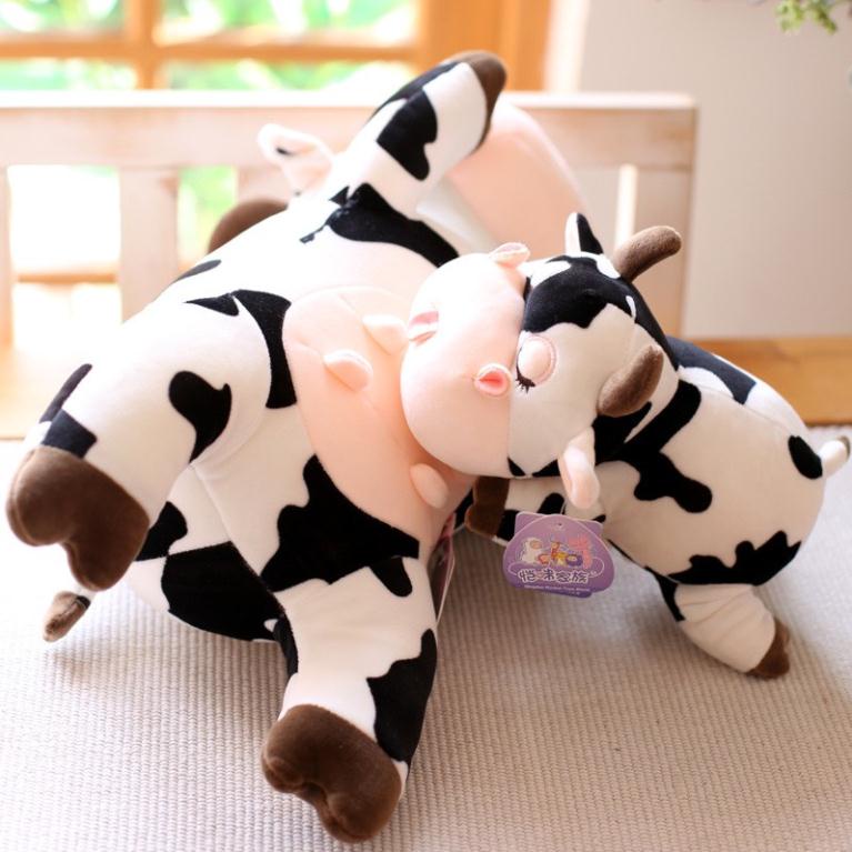 🔴 Gối Mền Bò Sữa Có Zú Siêu Cute- Hàng Quảng Châu Cao Cấp