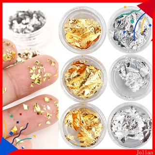[Hàng mới về] Set 12 tờ giấy mạ vàng bạc dán trang trí móng tay