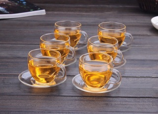 Bộ ấm chén thuỷ tinh 600ml (không kèm khay)