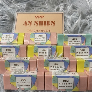 Gôm tẩy macaron eh02200 - deli màu ngẫu nhiên