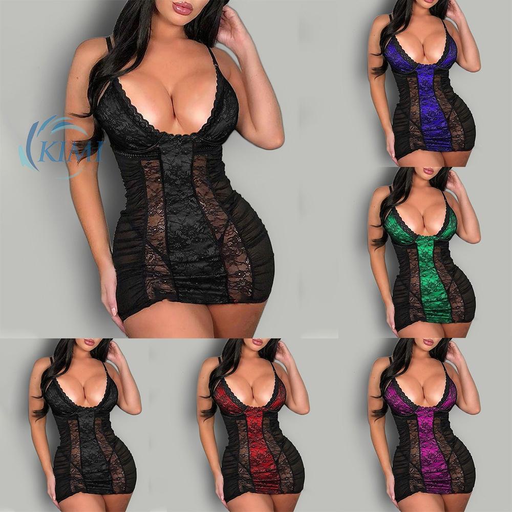 Đồ ngủ hai dây phối ren quyến rũ dành cho nữ
 | BigBuy360 - bigbuy360.vn