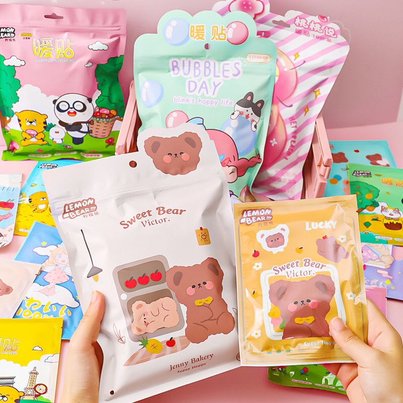 Dán Giữ Nhiệt chườm nóng giảm đau bụng tới tháng, đau bụng kinh dùng một lần - SET 10 Miếng