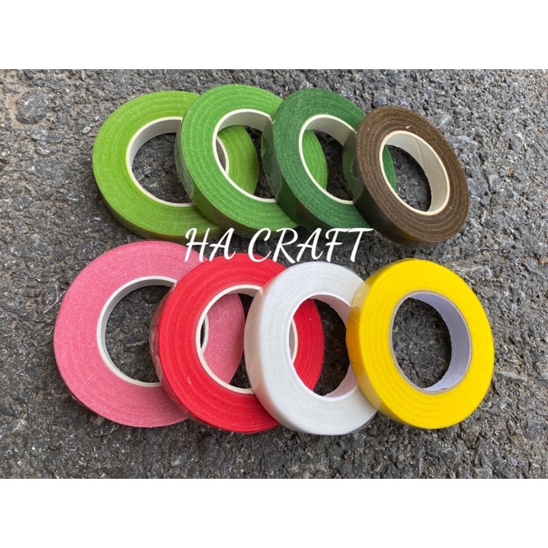Băng dính sáp quấn cành hoa, keo sáp làm handmade