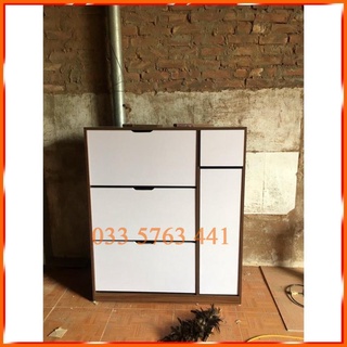 Tủ đựng giầy dép 3 tầng thông minh cánh lật gỗ công nghiệp tủ giầy tugiay tủ giầy thông minh .