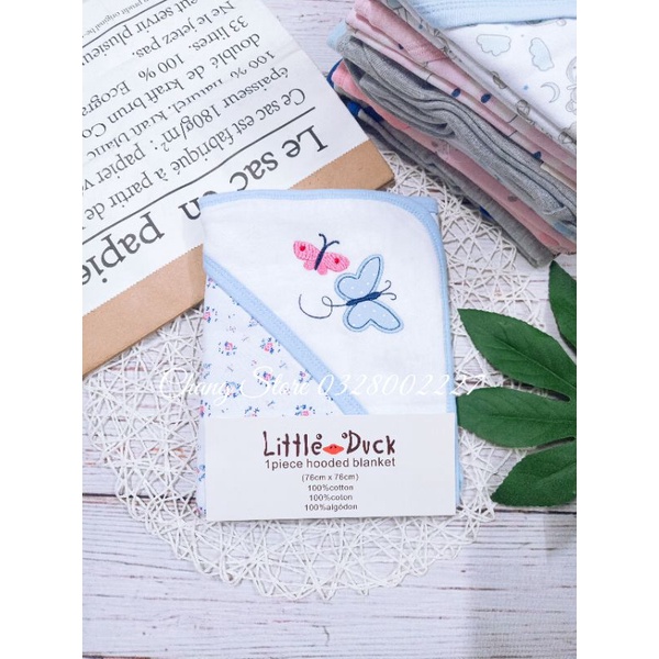 Khăn Choàng đi đường / Ủ bé little duck cotton cho bé