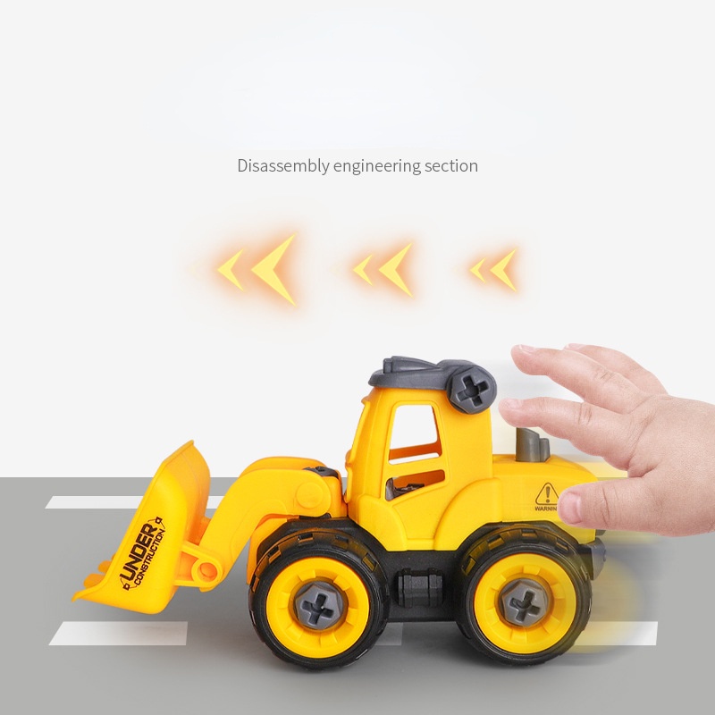 Bộ Đồ Chơi Lắp Ráp Máy Xúc Trượt Tháo Rời Được