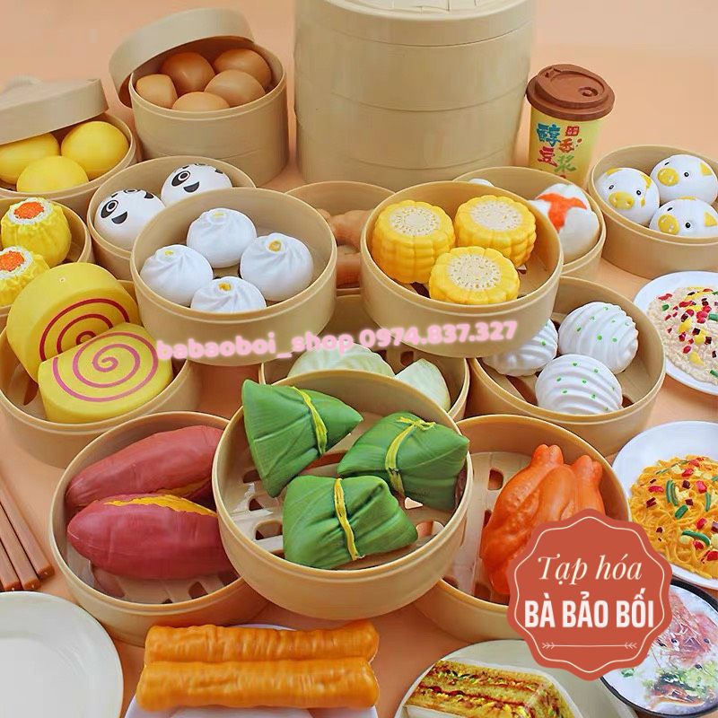 Bộ Đồ Chơi Nấu Ăn set 88 Chi Tiết cho bé (loại mới có hộp đẹp xịn)  - Healthy Food