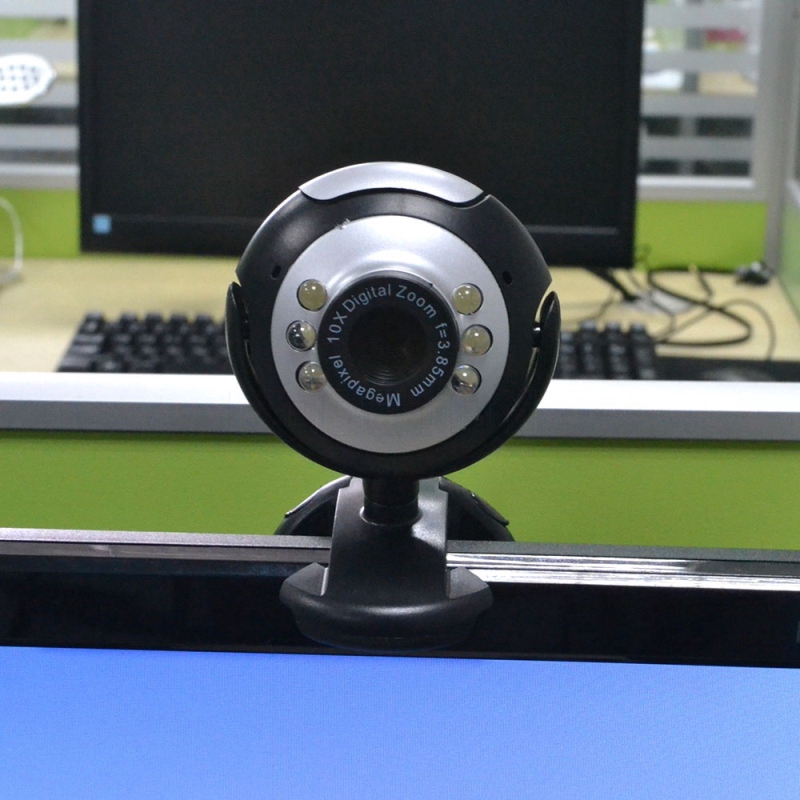 Webcam Máy Tính Usb 2.0 50.0m 6 Led Hd Kèm Mic Cho Pc Laptop | BigBuy360 - bigbuy360.vn