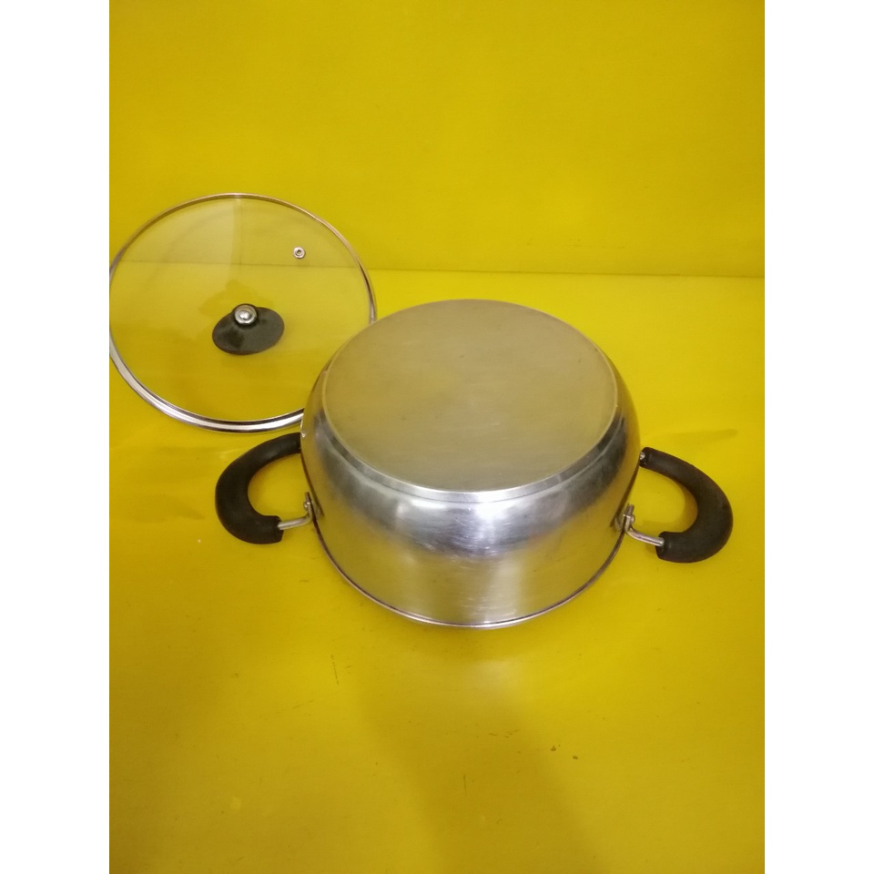 Nồi inox nội địa Nhật, size 20cm, cao 9cm (mã 552), Dùng được bếp từ