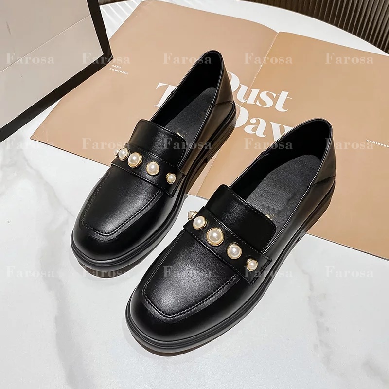 Giày đốc nữ đính hạt ngọc đế 2 phân phong cách hàn quốc cực hót trend