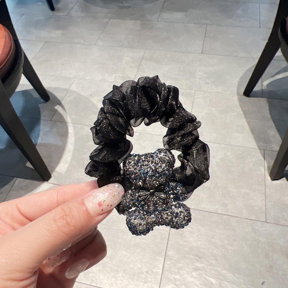 Dây Buộc Tóc Đuôi Ngựa Hình Gấu Phong Cách Hàn Quốc Thanh Lịch Cho Nữ Giá Đỡ