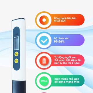Bút thử nước sạch TDS [Đo chính xác độ tinh khiết của nước]