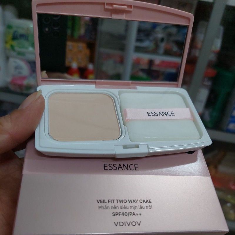 PHẤN NỀN SIÊU MỊN LÂU TRÔI ESSANCE 7G, CHE PHỦ TỐT CHỐNG NẮNG, HÀNG CHÍNH HÃNG