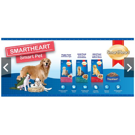 Thức ăn cao cấp cho chó con Smartheart Puppy 400g (Ladiep 215)