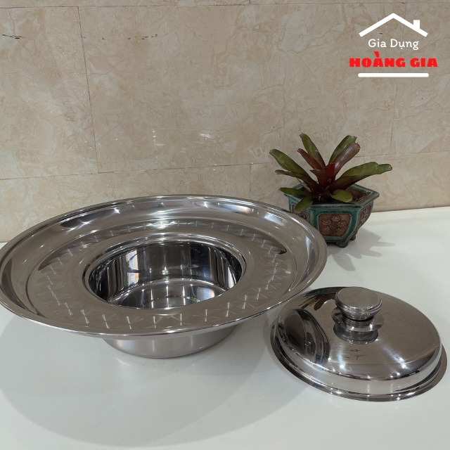 Nồi Lẩu Sống, Nồi Lẩu Vành Nón Inox Đáy Từ VIETCOOK Size Từ 16 Đến 24 - Gia Dụng Hoàng Gia