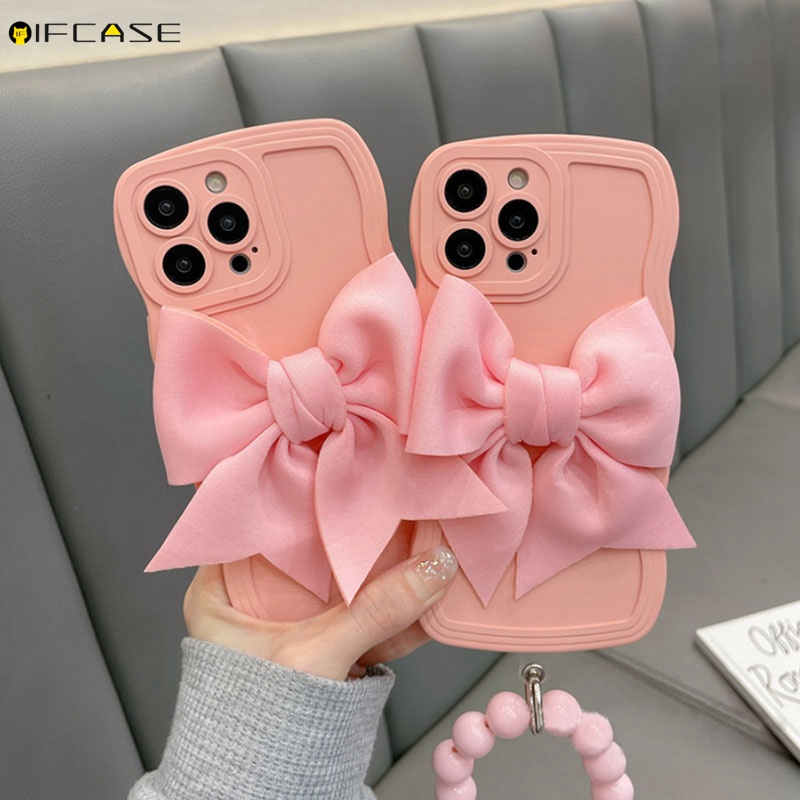 Ốp Điện Thoại Bằng Silicon Mềm Có Dây Vòng Tay Cho iPhone 13 12 11 Pro