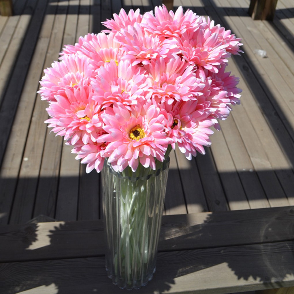 Bộ 2 bông cúc giả trang trí