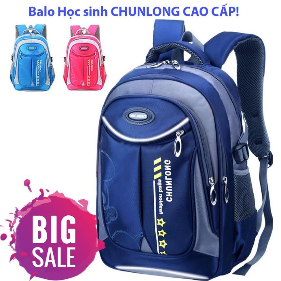 Balo Cặp Thông Minh, Balo học sinh cấp 2 CHUNGLONG CAO CẤP, Thiết Kế Nhiều Ngăn, Trọng Lượng Nhẹ, Chống gù hiệu quả