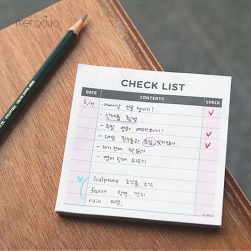 (Giá Rẻ) Bảng Kế Hoạch Note Kế Hoạch Giấy Ghi Kế Hoạch Tuần Tháng Checklist Tiện Dụng Bình Dương