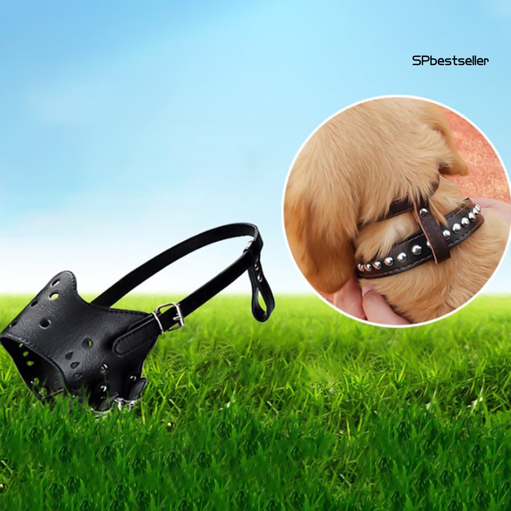 Rọ mõm chó bằng da giả có thể điều chỉnh
