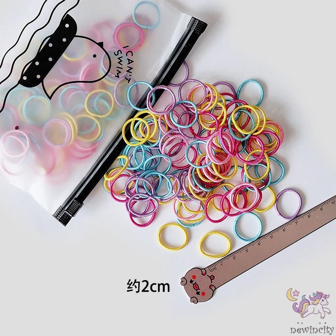 Dây Cột Tóc Màu Sắc Ngọt Ngào Phong Cách Hàn Quốc Cho Bé Gái