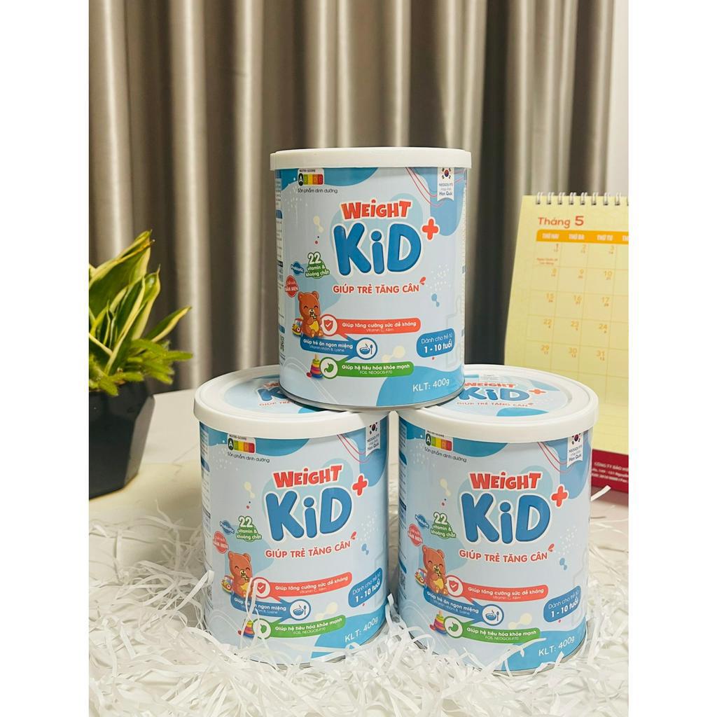 Combo 3 hộp sữa tăng cân cải thiện hấp thu, biếng ăn cho bé WEIGHT KID+
