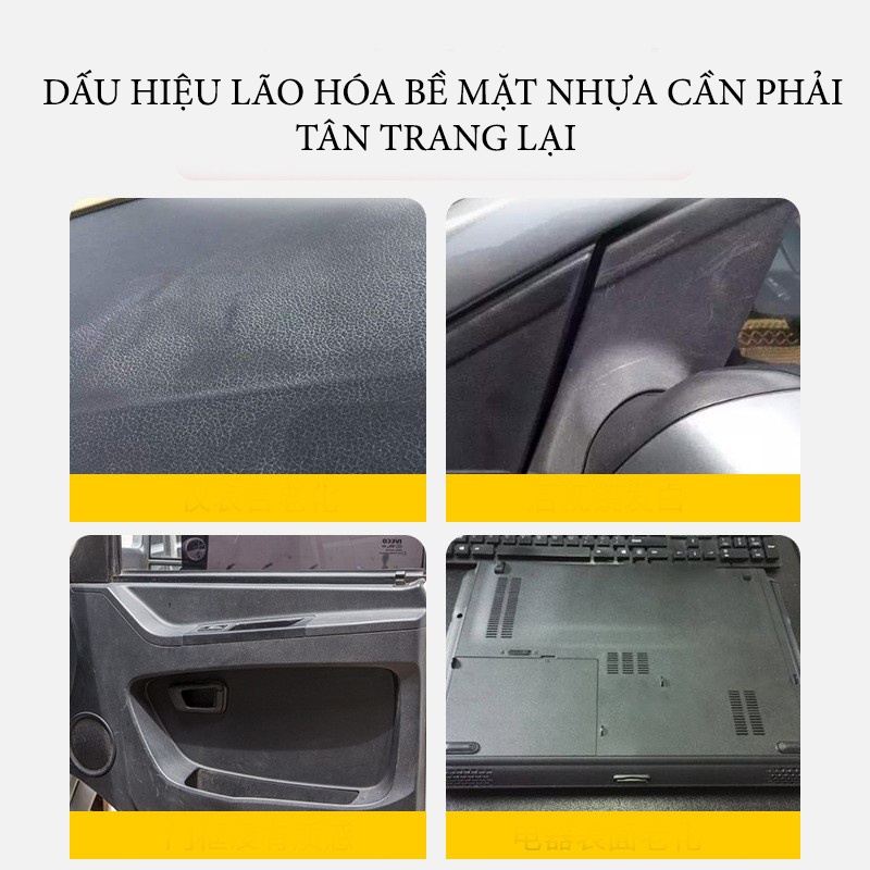 Dung Dịch Vệ Sinh Nội Thất Ô Tô, Xe Hơi  - Phục Hồi Bề Mặt Nhựa Nhám Dung Tích 60ml - CARZONE.TOP