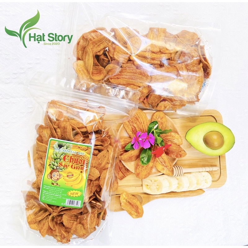 100Gr Chuối Sấy Không Đường Gia Lai Gói Mini Dùng Thử