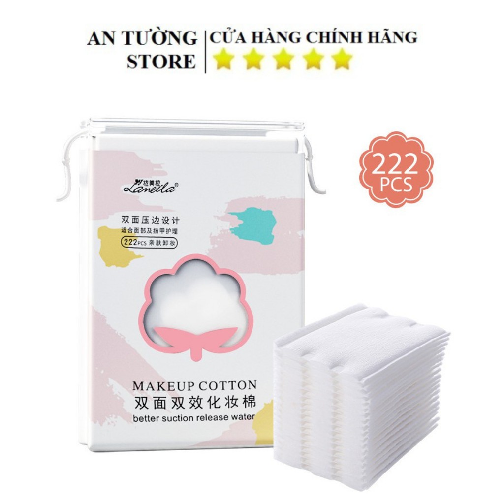 Bông Tẩy Trang Laneila  túi 222 miếng