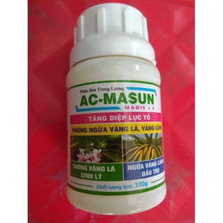 Phân bón ac masun magie + s hủ 100gram - phòng ngừa vàng lá