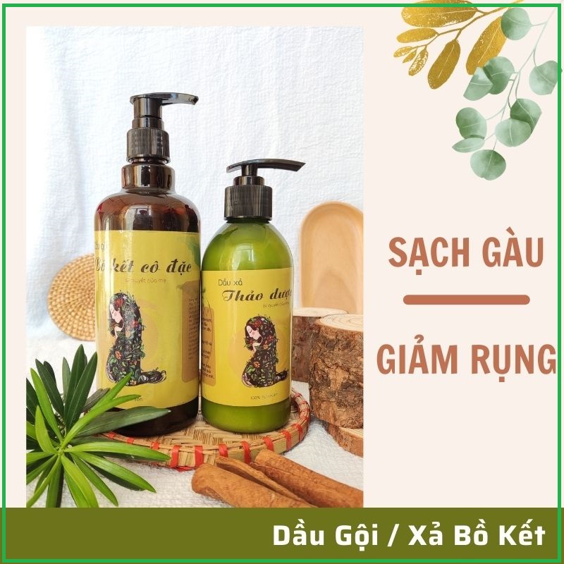Dầu Gội Bồ Kết Cô Đặc Handmade ❤️ Dầu Gội Thảo Dược Sạch Gàu, Nấm Ngứa, Ngừa Rụng Tóc, Mọc Tóc 100% Thiên Nhiên-Tiemxabo
