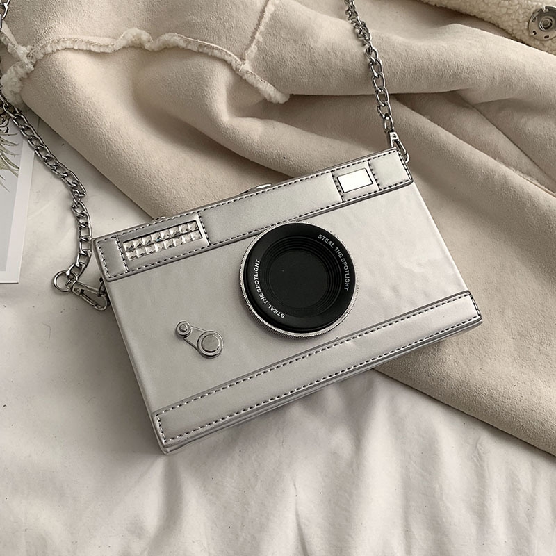 Female handbag 2019 new wave retro personality camera pocket small square Korean fashion wild cross shoulder