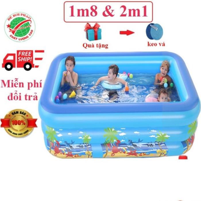 [SALE] BỂ BƠI PHAO BƠI  1m3 1m5 1m8 2m1 GIÁ SIÊU TỐT, TẶNG KÈM BỘ KEO VÁ