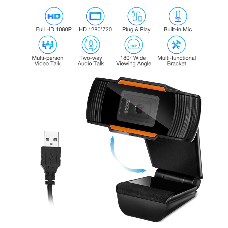 WEBCAM - HD 1280P - USB 2.0- MIC RÕ- SIÊU NÉT