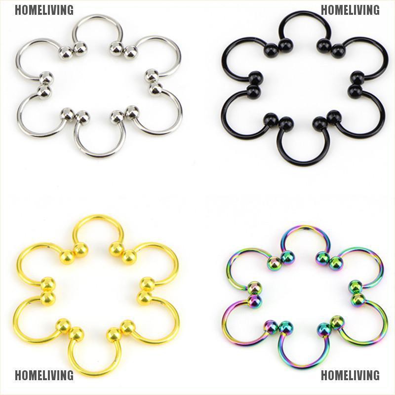 Set 10 Khuyên Mũi / Môi Bằng Thép Không Gỉ Cá Tính