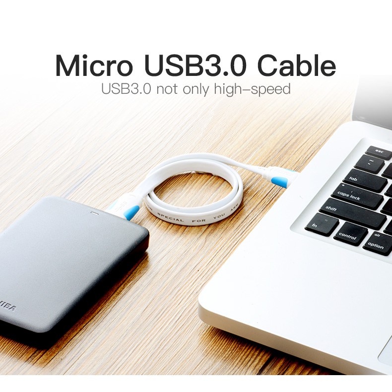 USB - Dây Cáp USB 3.0 dùng cho ổ cứng di động dài 50Cm VENTION