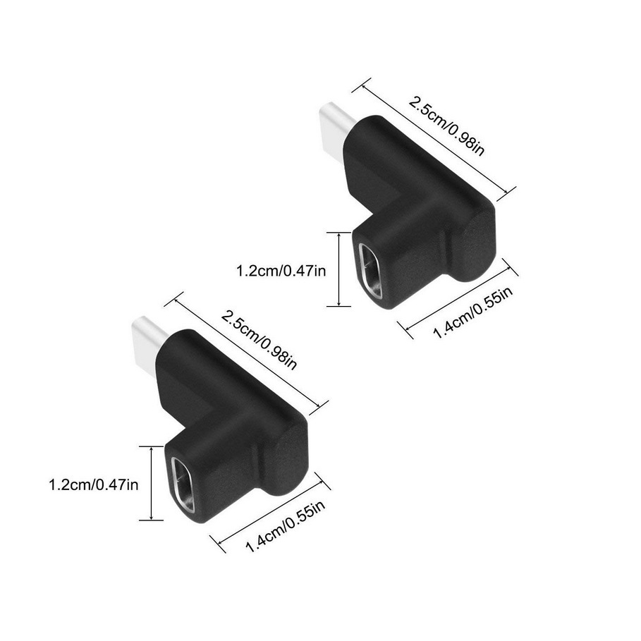 Đầu chuyển đổi cổng USB 3.1 Type C sang đầu góc 90 độ nối USB-C | BigBuy360 - bigbuy360.vn