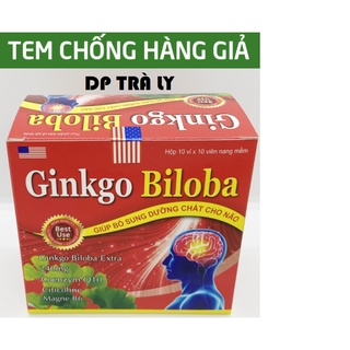 [Mẫu đỏ] Viên uống bổ não GINKGO BILOBA 240mg giúp tăng cường trí nhớ, tăng tuần hoàn máu não, ngừa tai biến – HỘP 100v