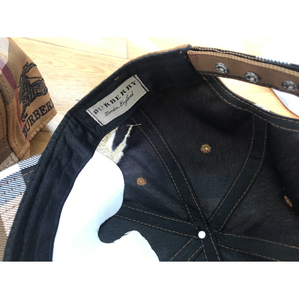 Mũ lưỡi trai kẻ caro thêu logo nam nữ freesize