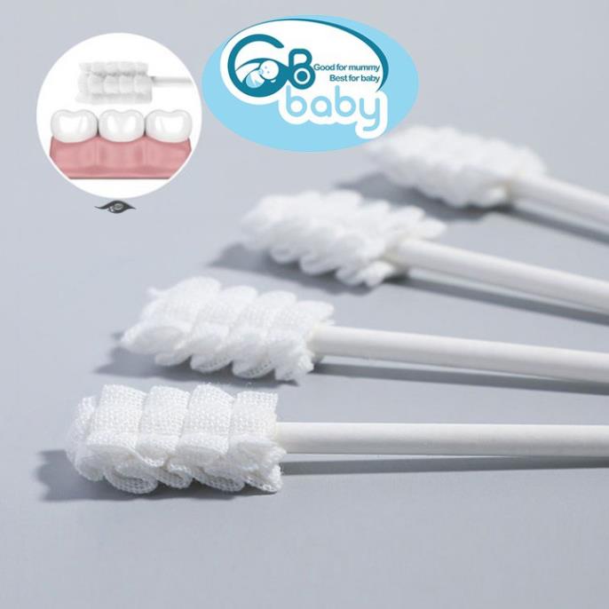 Gạc rơ lưỡi GB-Baby vệ sinh răng miệng phù hợp cho bé từ 3 tháng tuổi trở lên Chính Hãng