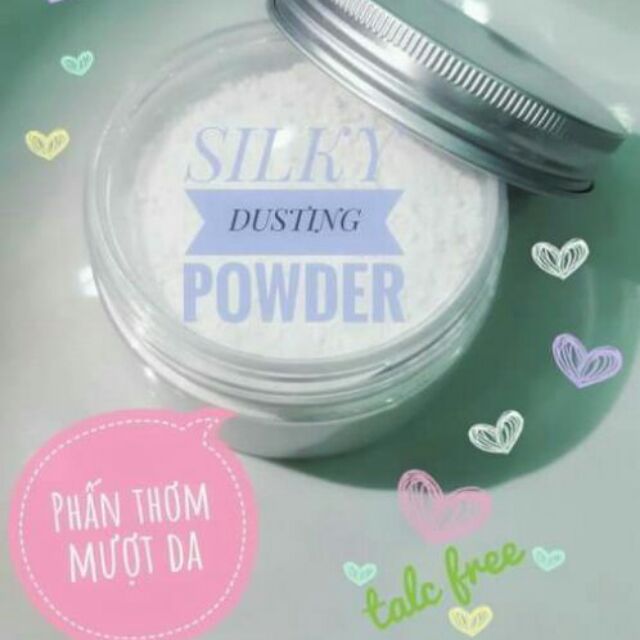 Phấn rôm baby không chứa bột talc - Phấn thơm mượt da - Silky dusting powder