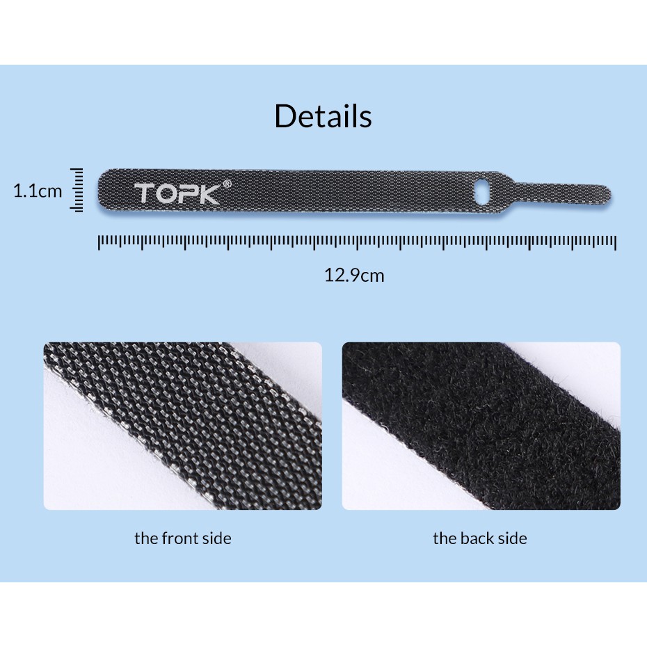 Dây nylon quấn gọn cáp TOPK - Hàng chính hãng | BigBuy360 - bigbuy360.vn