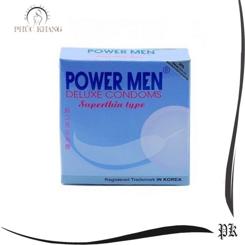 Bao Cao Su Power Men Siêu Mỏng - Hộp 3 Chiếc