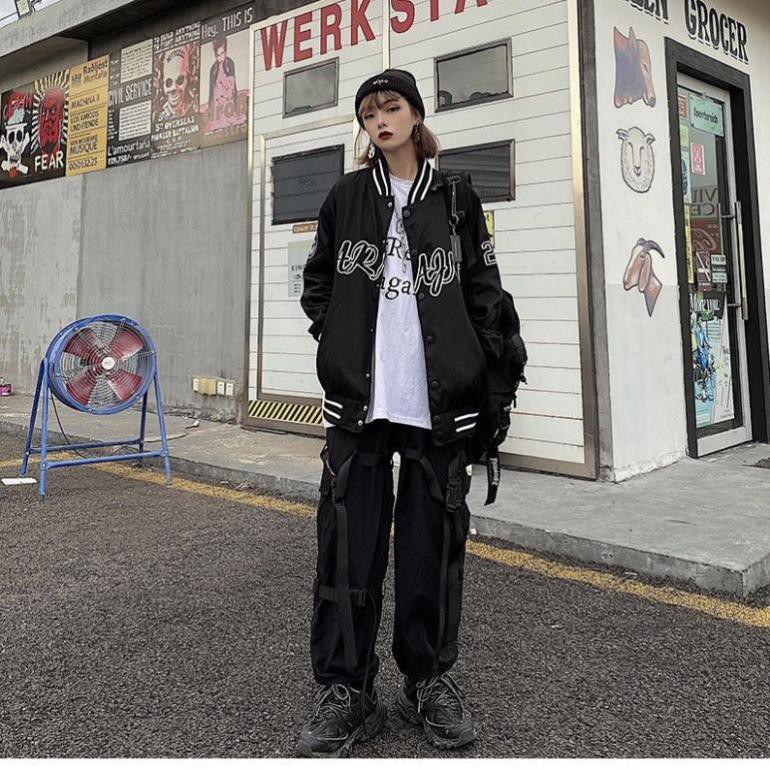 Áo khoác bomber dù unisex form rộng 2 lớp 28 nam nữ cực phẩm của năm bao đẹp