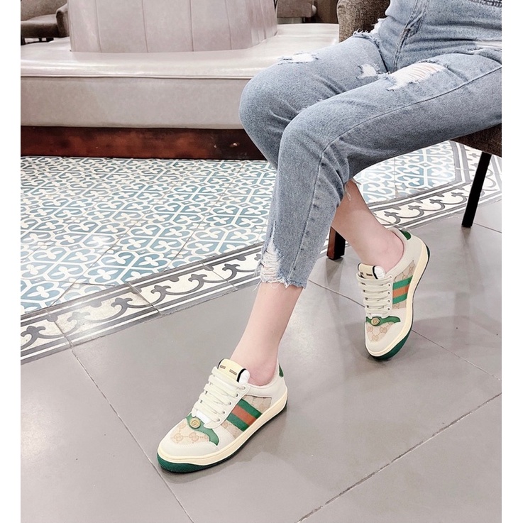 Giày thể thao gucci xanh lá