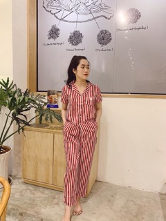 ĐỒ BỘ LỤA SATIN SỌC VICTORY SECRET 🌼