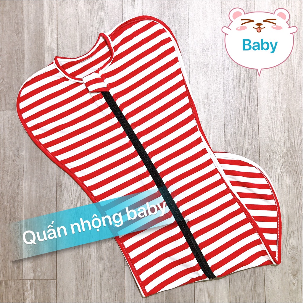 Nhộng chũn cho bé - [Chất Cotton 100%] co giãn 4 chiều, đàn hồi cực tốt - hỗ trợ bé ngủ sâu giấc, không giật mình