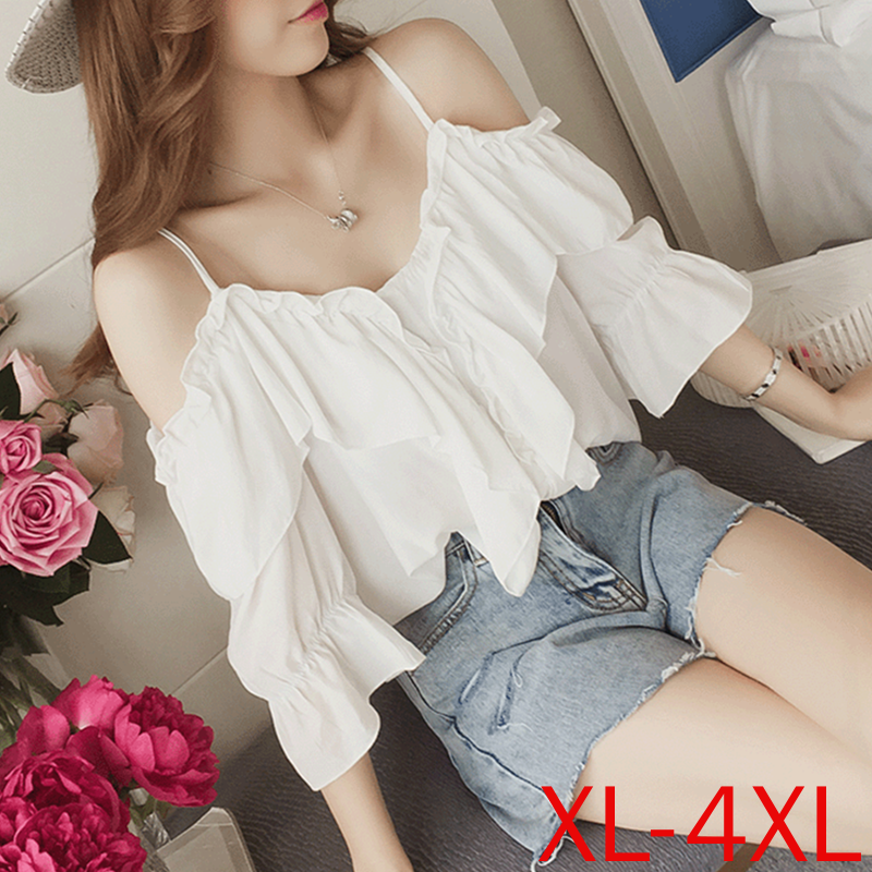 Áo Kiểu Nữ Vai Trần Size Lớn Xl-4Xl