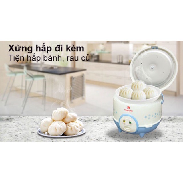 [Mã ELHADEV giảm 4% đơn 300K] Nồi Cơm Điện Happycook 1,2l-1,8l Bh 12 Tháng Toàn Quốc Chính Hãng